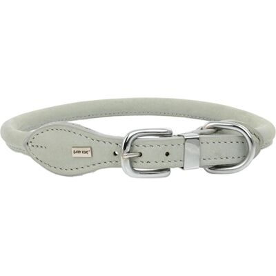 Vera Pelle Obroa skrzana, 54-60 cm x 20 mm, szara (Hund), Halsband + Leine Vera Pelle Obroa skrzana, 54-60 cm x 20 mm, szara (Hund), Halsband + Leine