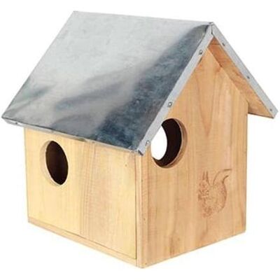 Ryom egernhus 25x26x28 cm, m/zinktag, m/3 h, Vogelhaus Ryom egernhus 25x26x28 cm, m/zinktag, m/3 h, Vogelhaus