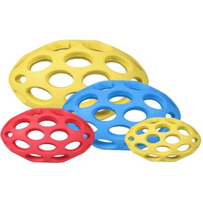 JW Hunde-Spielzeug Hol-ee Football Medium, Ø 15 cm, Assortiert (Kauspielzeug Hund), Hundespielzeug JW Hunde-Spielzeug Hol-ee Football Medium, Ø 15 cm, Assortiert (Kauspielzeug Hund), Hundespielzeug