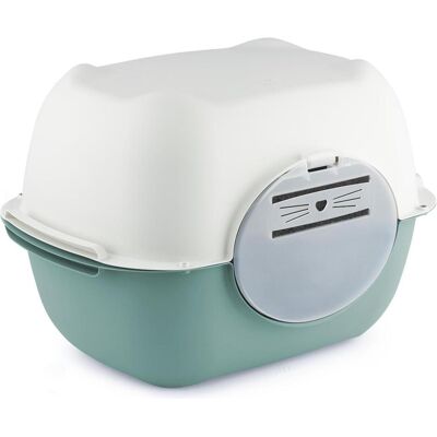Rotho Set Katzentoilette 3 tlg. BELLA farbig sortiert V3 (Katzenklo geschlossen), Katzenklo Rotho Set Katzentoilette 3 tlg. BELLA farbig sortiert V3 (Katzenklo geschlossen), Katzenklo
