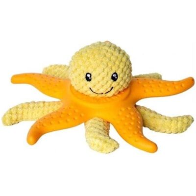 Kiwi Walker Hunde-Spielzeug 2 in 1 Oktopus & Seestern Orange (Plüschspielzeug Hund), Hundespielzeug Kiwi Walker Hunde-Spielzeug 2 in 1 Oktopus & Seestern Orange (Plüschspielzeug Hund), Hundespielzeug