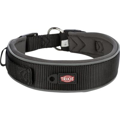 Trixie Premium Halsband Hond Extra Breed Zwart / Grafiet Grijs (Hund, Spazieren), Halsband + Leine Trixie Premium Halsband Hond Extra Breed Zwart / Grafiet Grijs (Hund, Spazieren), Halsband + Leine