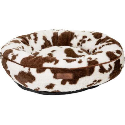PETS Collection Legowisko dla psa, wzr ciemnobrzowe krowie aty, 65*65*18cm, z zamkiem (Hund), Hundebett + Katzenbett PETS Collection Legowisko dla psa, wzr ciemnobrzowe krowie aty, 65*65*18cm, z zamkiem (Hund), Hundebett + Katzenbett
