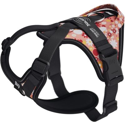 Julius-K9 K9 Longwalk lightsele w/handle+trackerpocket,Pink flower,XS (XS, Hund, Allgemein), Halsband + Leine Julius-K9 K9 Longwalk lightsele w/handle+trackerpocket,Pink flower,XS (XS, Hund, Allgemein), Halsband + Leine