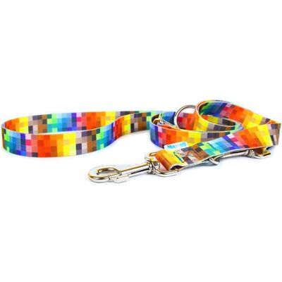 Matteo Adjustable leash Pixels 15 mm - Hundeleine - 220 cm (Hund, Spazieren), Halsband + Leine Matteo Adjustable leash Pixels 15 mm - Hundeleine - 220 cm (Hund, Spazieren), Halsband + Leine