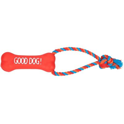 Red Dingo DINGO Rope with blue bone - Spielzeug für Hunde - 13 cm (Kauspielzeug Hund), Hundespielzeug Red Dingo DINGO Rope with blue bone - Spielzeug für Hunde - 13 cm (Kauspielzeug Hund), Hundespielzeug