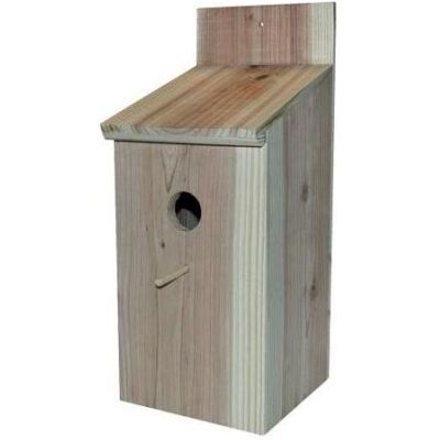 Ryom Staerekasse med fast tag 18x22x43cm ubehandlet fyrretrae, Vogelhaus Ryom Staerekasse med fast tag 18x22x43cm ubehandlet fyrretrae, Vogelhaus