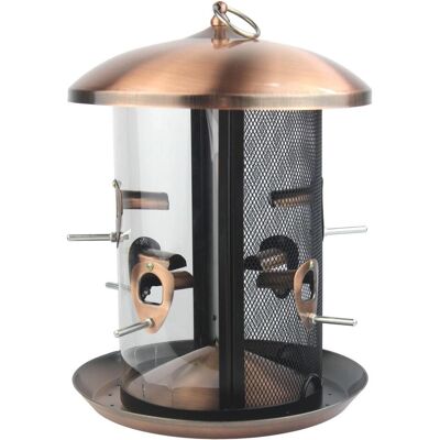 Garden&Fun Karmnik dla ptaków, metalowy, wiszący 2w1 24x33 cm, Vogelhaus Garden&Fun Karmnik dla ptaków, metalowy, wiszący 2w1 24x33 cm, Vogelhaus