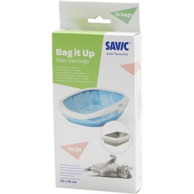 Savic Bag IT UP Large 12 Toilettenbeutel, max. 46 x 40 cm, Katzenklo Zubehör Savic Bag IT UP Large 12 Toilettenbeutel, max. 46 x 40 cm, Katzenklo Zubehör