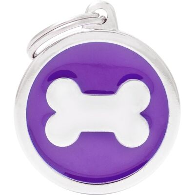 Myfamily MyFa tegn classic, cirkel med ben stor, purple (Hund), Halsband + Leine Myfamily MyFa tegn classic, cirkel med ben stor, purple (Hund), Halsband + Leine