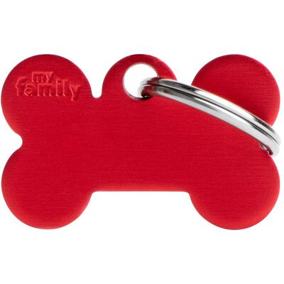 Myfamily Bone Aluminium ID-Hundetag rot, 3x1.9cm (1 Stk) (Hund), Halsband + Leine Myfamily Bone Aluminium ID-Hundetag rot, 3x1.9cm (1 Stk) (Hund), Halsband + Leine