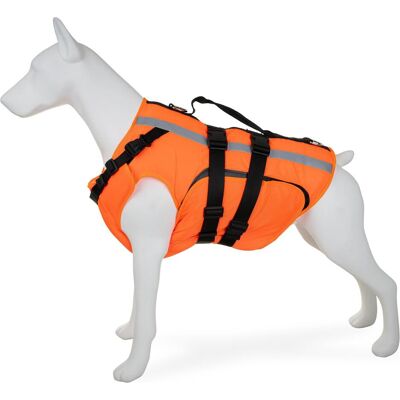 Zolux Kamizelka ratunkowa dla psa, XL, 55-80 cm, 57-64 cm, 44 cm, pomaraczowa, materia Oxford (XL), Hundebekleidung Zolux Kamizelka ratunkowa dla psa, XL, 55-80 cm, 57-64 cm, 44 cm, pomaraczowa, materia Oxford (XL), Hundebekleidung