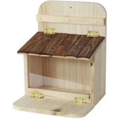 Ryom nøddeautomat 19x19x24cm, t/egern, m/barktag, Vogelhaus Ryom nøddeautomat 19x19x24cm, t/egern, m/barktag, Vogelhaus