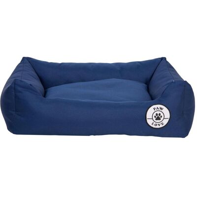 PawLove Paw Love – Hundebett – quadratisch - Medium - 61x48cm – Marineblau (Hund, Katze), Hundebett + Katzenbett PawLove Paw Love – Hundebett – quadratisch - Medium - 61x48cm – Marineblau (Hund, Katze), Hundebett + Katzenbett