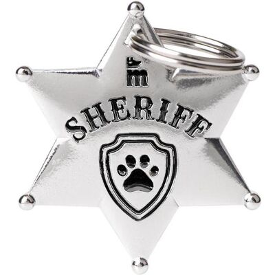 Myfamily MyFa tegn charms, sheriff stjerne (Hund), Halsband + Leine Myfamily MyFa tegn charms, sheriff stjerne (Hund), Halsband + Leine