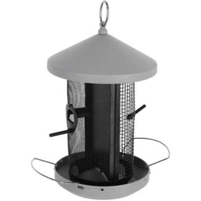 Kerbl Hobbyfarming 87037 Vogelfutterhaus Arzberg, Metall 19x19x30 cm, Vogelhaus Kerbl Hobbyfarming 87037 Vogelfutterhaus Arzberg, Metall 19x19x30 cm, Vogelhaus