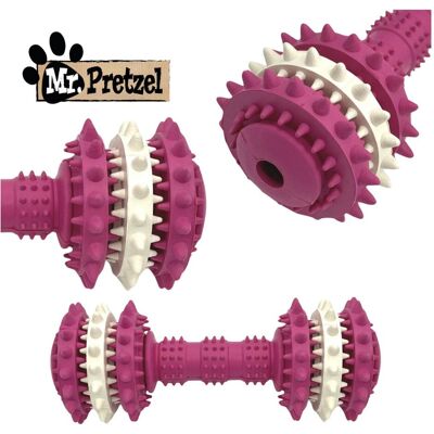 Mr. Pretzel Hartes Gummihantel-Spielzeug für Hunde 18 cm (Welpenspielzeug), Hundespielzeug Mr. Pretzel Hartes Gummihantel-Spielzeug für Hunde 18 cm (Welpenspielzeug), Hundespielzeug