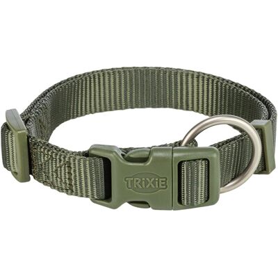 Trixie Halsband Hond Premium Olijfgroen - 15-25X1 Cm (XS, XXS, Hund, Allgemein), Halsband + Leine Trixie Halsband Hond Premium Olijfgroen - 15-25X1 Cm (XS, XXS, Hund, Allgemein), Halsband + Leine
