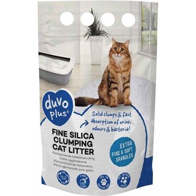 Duvoplus Duvo+ Silica Clumping Żwirek Silikonowy Dla Kota 1,9kg 5L (Klumpend, Nicht staubend, Schnell absorbierend, 1.90 kg), Katzenstreu Duvoplus Duvo+ Silica Clumping Żwirek Silikonowy Dla Kota 1,9kg 5L (Klumpend, Nicht staubend, Schnell absorbierend, 1.90 kg), Katzenstreu