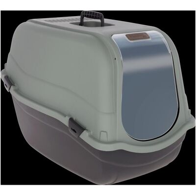 Kerbl Katzentoilete Emma Eco XL 65x44x46, schwarz/grüngrau, Katzenklo Kerbl Katzentoilete Emma Eco XL 65x44x46, schwarz/grüngrau, Katzenklo