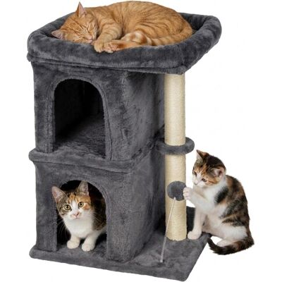 Relaxdays Kratzbaum (71 cm, Anthrazit), Katzenbaum Relaxdays Kratzbaum (71 cm, Anthrazit), Katzenbaum