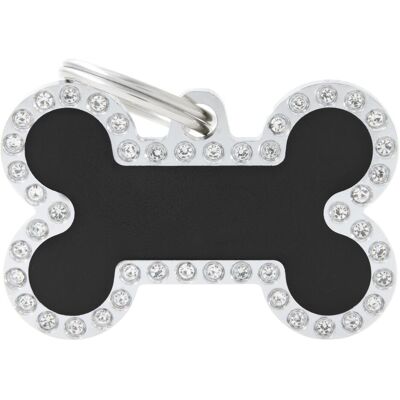 Myfamily MyFa tegn glam, ben stor, sort (Hund), Halsband + Leine Myfamily MyFa tegn glam, ben stor, sort (Hund), Halsband + Leine