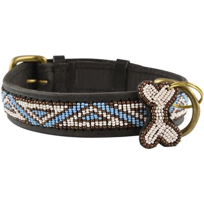 Kampuni Hundehalsbånd Kabaka sky x-large, 71x3,8 cm (Hund), Halsband + Leine Kampuni Hundehalsbånd Kabaka sky x-large, 71x3,8 cm (Hund), Halsband + Leine