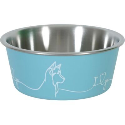 Zolux Love Dog rutschfeste blaue Futternapf 1700 ml Zolux Love Dog rutschfeste blaue Futternapf 1700 ml