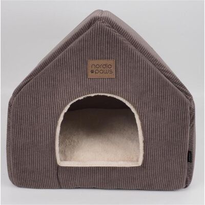 Nordic Paws - Elva Cat Cave - Brown/Beige - 46 x 43 x 42 cm (Hund, Katze), Hundebett + Katzenbett Nordic Paws - Elva Cat Cave - Brown/Beige - 46 x 43 x 42 cm (Hund, Katze), Hundebett + Katzenbett