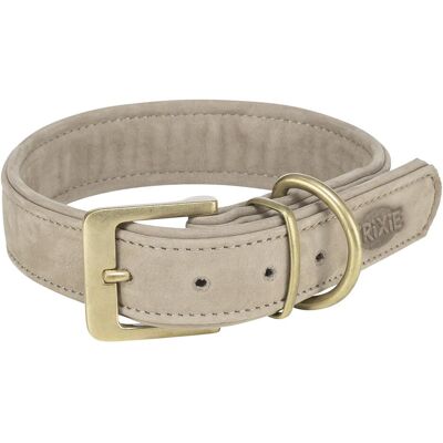 Trixie Pure collar, leather, L: 47–54 cm/40 mm, light grey (L, Hund), Halsband + Leine Trixie Pure collar, leather, L: 47–54 cm/40 mm, light grey (L, Hund), Halsband + Leine