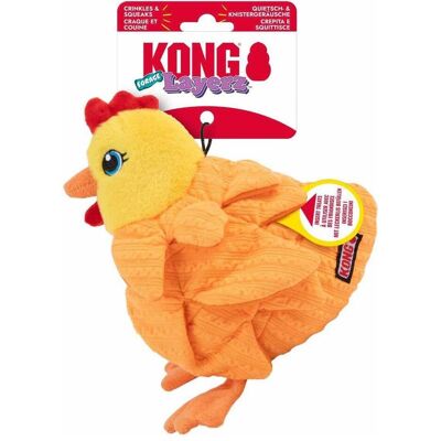 KONG Layerz Forage Huhn (Plüschspielzeug Hund), Hundespielzeug KONG Layerz Forage Huhn (Plüschspielzeug Hund), Hundespielzeug