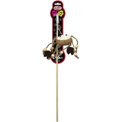 EuroNova Pet Nova Cat Rod Toy – Wood With Crab – 40 cm – 3 Pieces, Katzenspielzeug EuroNova Pet Nova Cat Rod Toy – Wood With Crab – 40 cm – 3 Pieces, Katzenspielzeug