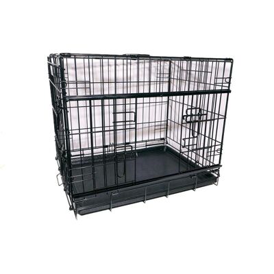 Petcare active canis - Premium Slidingdoor Cage - Black - 122 x 76 x 84 (Hund, Atmungsaktiv, Faltbar), Tiertransport Petcare active canis - Premium Slidingdoor Cage - Black - 122 x 76 x 84 (Hund, Atmungsaktiv, Faltbar), Tiertransport