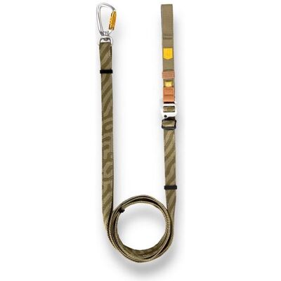 Woolly Wolf - Roam Adjustable Leash Green Ripple 170-300cm (Hund, Spazieren), Halsband + Leine Woolly Wolf - Roam Adjustable Leash Green Ripple 170-300cm (Hund, Spazieren), Halsband + Leine