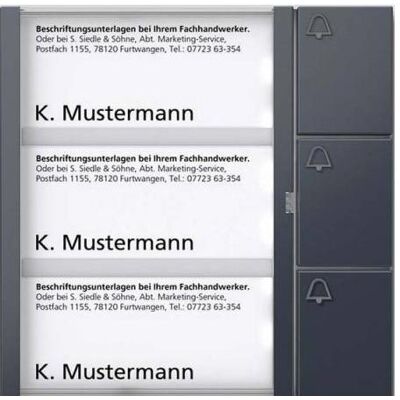 Siedle, Klingel + Türsprechanlage, Bus-Tasten-Modul anthrazitgrau BTM 650-03 AG (Kabelgebunden) Siedle, Klingel + Türsprechanlage, Bus-Tasten-Modul anthrazitgrau BTM 650-03 AG (Kabelgebunden)