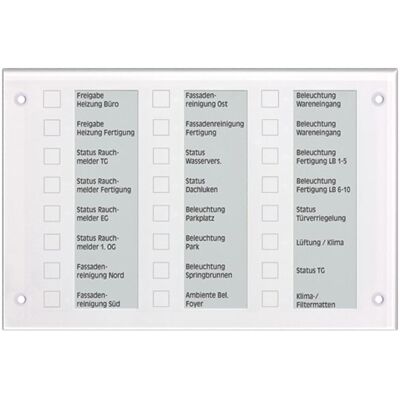 JUNG - MBT2424WW - 24-Tasten kapazitiv - Weiß - KNX Bedientableau JUNG - MBT2424WW - 24-Tasten kapazitiv - Weiß - KNX Bedientableau