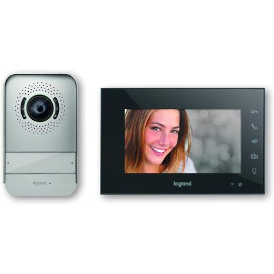 Legrand, Klingel + Türsprechanlage, Komplettes Smart-Videofon-Kit mit Kamera und Display für Besuchermanagement (Kabellos, WLAN) Legrand, Klingel + Türsprechanlage, Komplettes Smart-Videofon-Kit mit Kamera und Display für Besuchermanagement (Kabellos, WLAN)