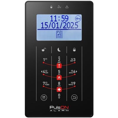 BCS, Zutrittskontrolle, PULSON LCD/S BL Schwarze LCD/S Tastatur mit Touch-Funktion (Elektronische Zahlenkombination) BCS, Zutrittskontrolle, PULSON LCD/S BL Schwarze LCD/S Tastatur mit Touch-Funktion (Elektronische Zahlenkombination)