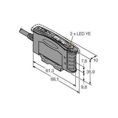 Turck, Bewegungsmelder, Opto Sensor Lichtleiter-Sensor fürKunststofflichtleiter D10UPFPQ5 Turck, Bewegungsmelder, Opto Sensor Lichtleiter-Sensor fürKunststofflichtleiter D10UPFPQ5