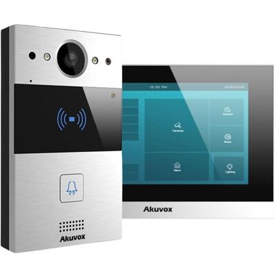 Akuvox, Klingel + Türsprechanlage, Zestaw wideodomofonowy 2Wire (C313W-2/R20A-2) (WLAN) Akuvox, Klingel + Türsprechanlage, Zestaw wideodomofonowy 2Wire (C313W-2/R20A-2) (WLAN)