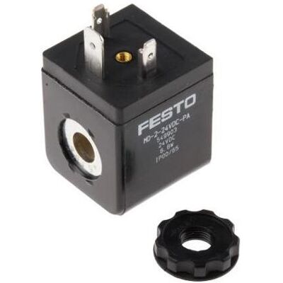 Festo, Zubehör Elektroinstallation, Solenoid Coil, 24 Vdc, 6.8W Festo, Zubehör Elektroinstallation, Solenoid Coil, 24 Vdc, 6.8W