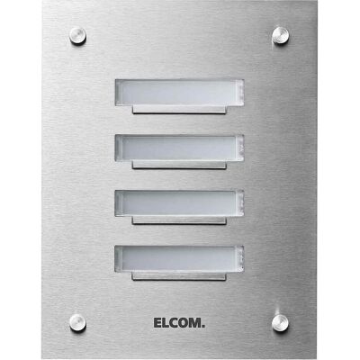 Elcom, Klingel + Türsprechanlage, ELCO KVM-9/1 ESTA Klingelplatte,V2A, Beleuchtet,Komplett, U Elcom, Klingel + Türsprechanlage, ELCO KVM-9/1 ESTA Klingelplatte,V2A, Beleuchtet,Komplett, U