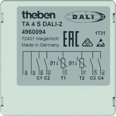 Theben - TA 4 S DALI-2 - DALI-2-Tastschalter-Schnittstelle Theben - TA 4 S DALI-2 - DALI-2-Tastschalter-Schnittstelle