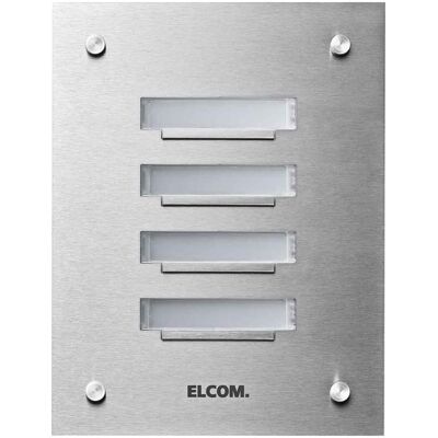 Elcom, Klingel + Türsprechanlage, ELCO KVM-1/1 ESTA Klingelplatte,V2A, Beleuchtet,Komplett, U Elcom, Klingel + Türsprechanlage, ELCO KVM-1/1 ESTA Klingelplatte,V2A, Beleuchtet,Komplett, U