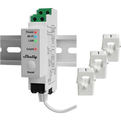 Shelly, Energiemessgerät, Pro 3EM 120A V2 Shelly, Energiemessgerät, Pro 3EM 120A V2