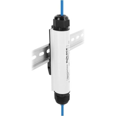 Delock, Überspannungsschutz, Netzwerk Überspannungsschutz RJ45 Outdoor IP67 Hutschienenmontage Delock, Überspannungsschutz, Netzwerk Überspannungsschutz RJ45 Outdoor IP67 Hutschienenmontage