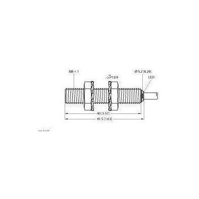Turck, Bewegungsmelder, Sensor induktiv BI1,5-EG08-AN6X Turck, Bewegungsmelder, Sensor induktiv BI1,5-EG08-AN6X