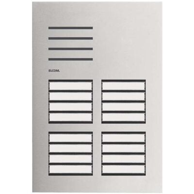 Elcom, Klingel + Türsprechanlage, ELCO REQ016Y Türstation Audio 16/2 2D Edelstahl ONE (Kabelgebunden) Elcom, Klingel + Türsprechanlage, ELCO REQ016Y Türstation Audio 16/2 2D Edelstahl ONE (Kabelgebunden)