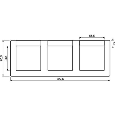 JUNG, Zubehör Schalterprogramm, Einbaurahmen 3f ws glz ho AS / AS 500 ABAS5830NA JUNG, Zubehör Schalterprogramm, Einbaurahmen 3f ws glz ho AS / AS 500 ABAS5830NA