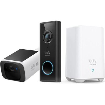 eufy, Klingel + Türsprechanlage, Doorbell 2K en SoloCam S220 (Kabellos, WLAN) eufy, Klingel + Türsprechanlage, Doorbell 2K en SoloCam S220 (Kabellos, WLAN)